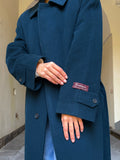 Cappotto petrolio lana e cachemire