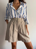 PRE ORDINE • Camicia bianca righe blu