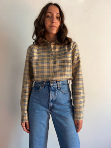 Camicia di seta tipo Burberry