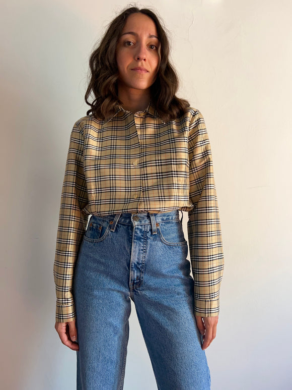 Camicia di seta tipo Burberry