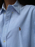 Camicia Ralph Lauren a righe azzurre