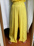 Pantaloni di lino gialli
