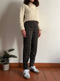 Pantalone di velluto fantasia cravatta
