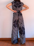 Pantaloni a palazzo neri bandana