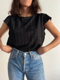 Maglietta nera lurex