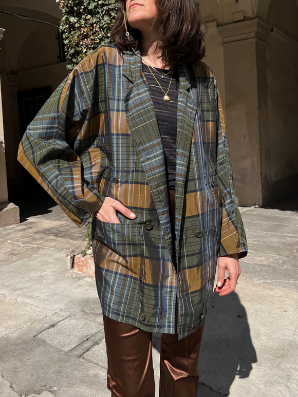 Blazer tartan leggero