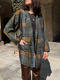 Blazer tartan leggero