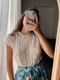 Maglia bianca traforata