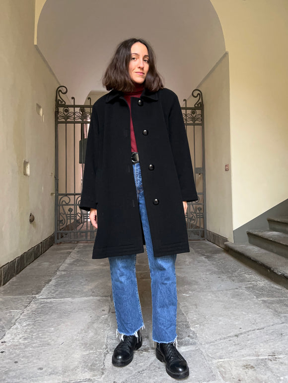 Cappotto nero Aquascutum