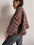 PRE ORDINE • Maglioncino handmade in lana intrecciata con bordeaux