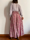Maxi panta palazzo indiano violetto