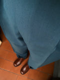 Pantalone maschile di lana petrolio