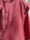 Camicia doppio petto rosa lurex