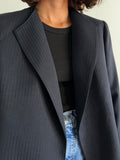 Blazer blu con cintura