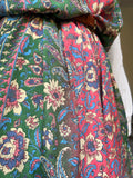 Maxi tuta di seta verde