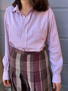Camicia lilla a righe Brooksfield