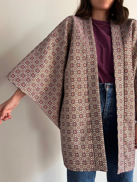 Kimono jacquard lilla