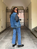 Gilet di jeans imbottito