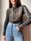 Camicia paisley scura