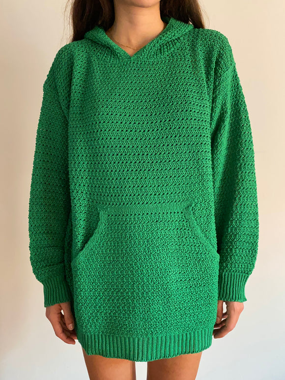 Felpa crochet verde