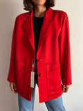 Blazer rosso con doppia tasca